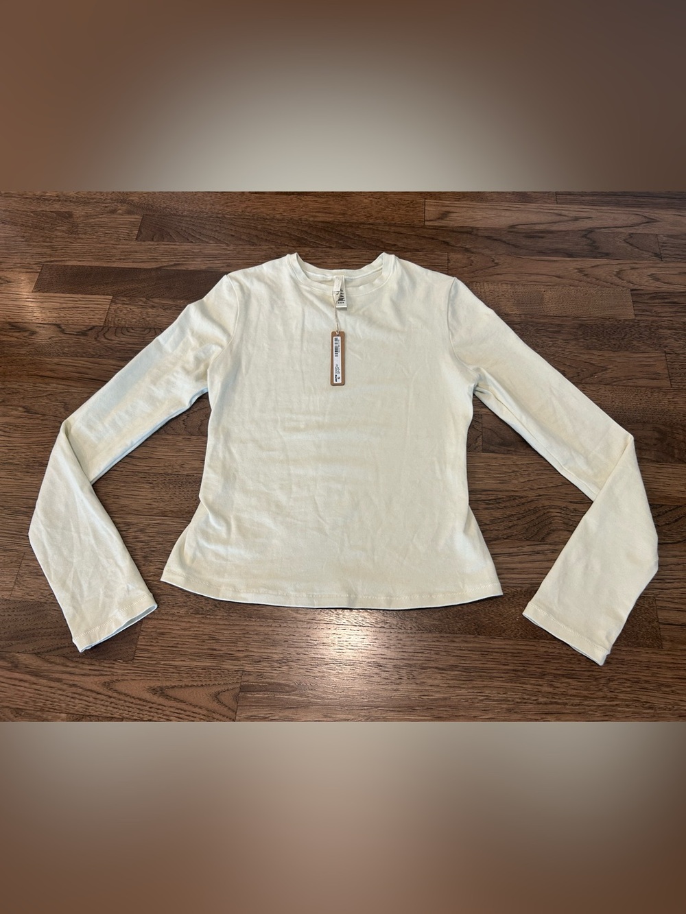 SKIMS Cotton Jersey Long Sleeve TShirt Bone M